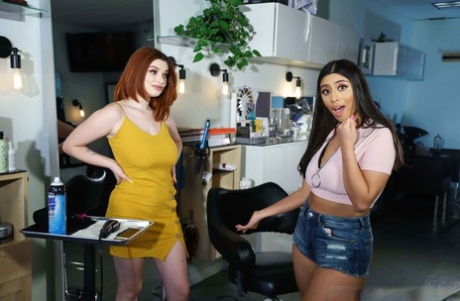Les coiffeuses Violet Myers et Annabel Redd ont une relation à trois au travail