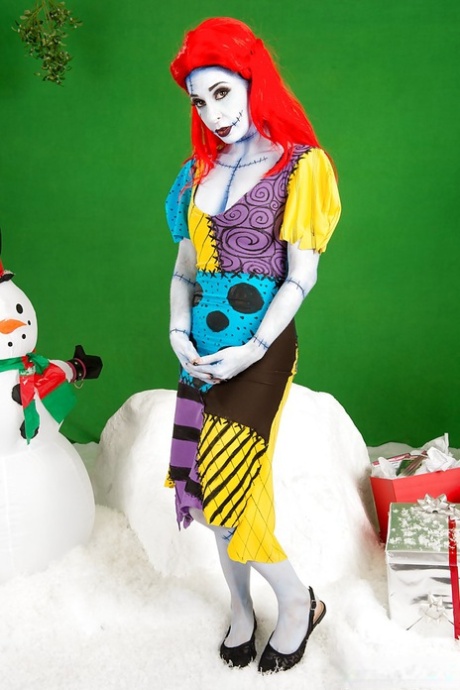 První časovač Joanna Angel blikající dívka díly v Perverzní cosplay oblečení