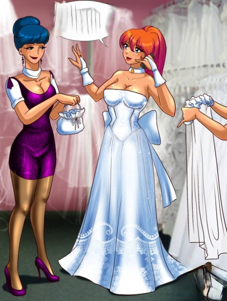 Curvaceous shemales get involved in an anime transsexual threesome