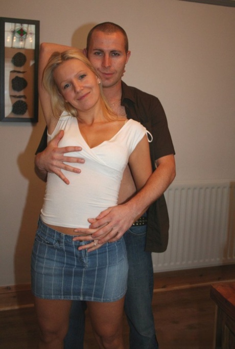 Slender girlfriend Lucy R gets fucked in the chair and on the wooden table