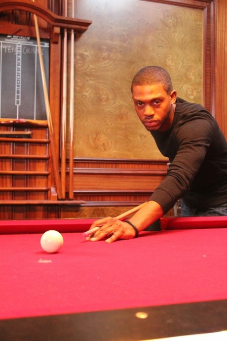 Kinky gay billiards players Jin Powers and Krave Moore fuck after a game