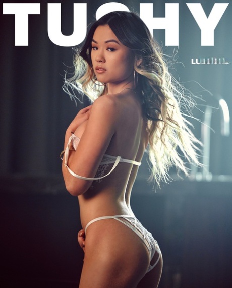 Petite Asian Lulu Chu gets anal fucked & gives an ass to mouth cock licking