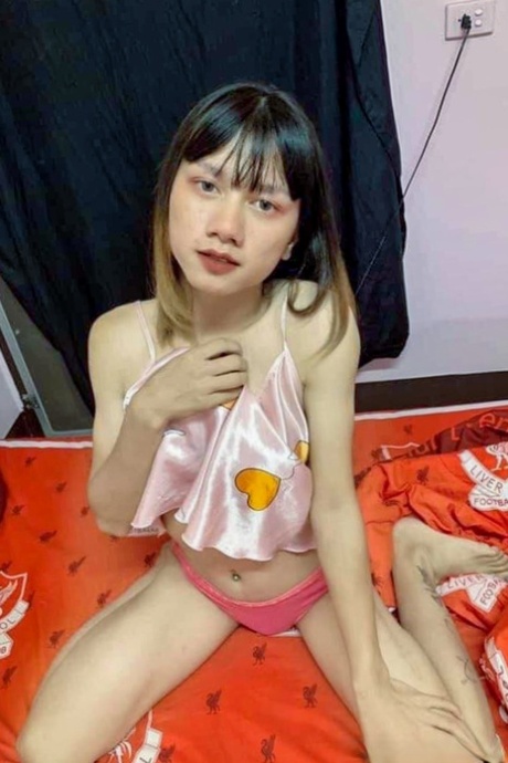 Sexy shemale shows off her petite body in cute outfits in a hot compilation