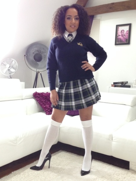 College Uniform featuring Kayla Louise Naked Pictures