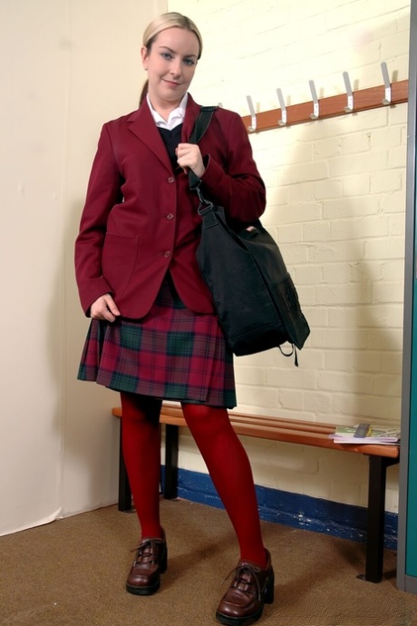 College Uniform featuring Jessica Wood Naked Gallery