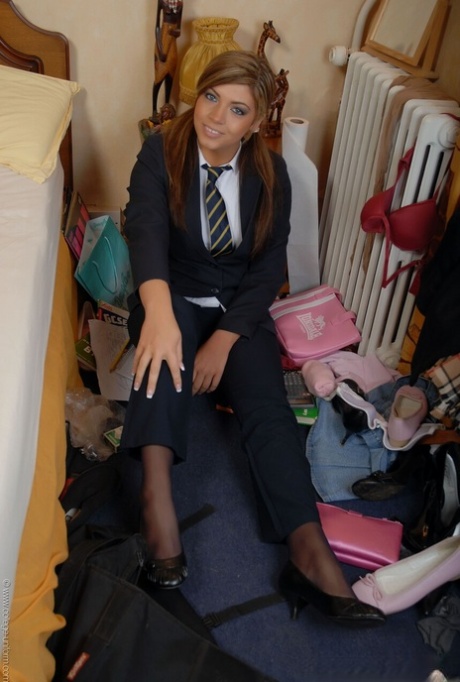 College Uniform featuring Samantha Buxton Nude Gallery