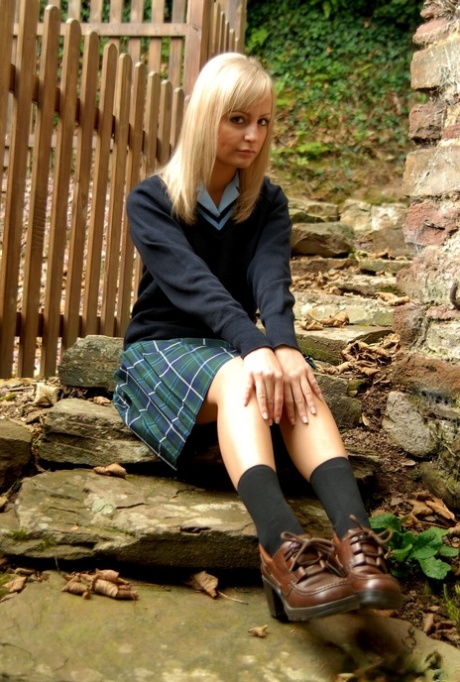 College Uniform featuring Kelly R Hot Pictures