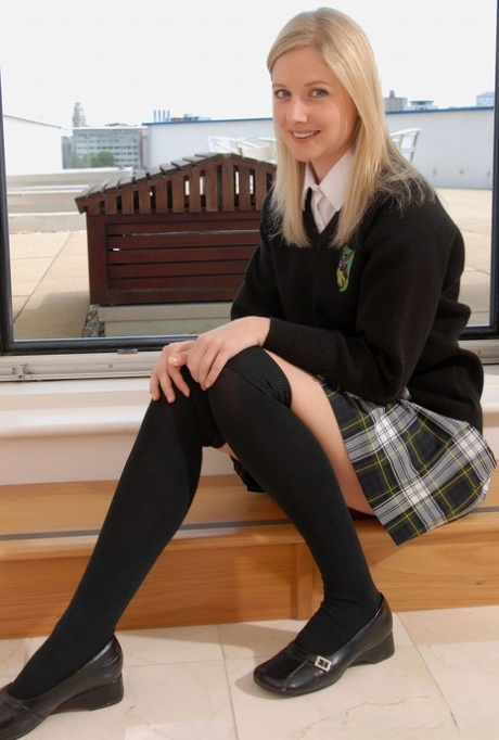 College Uniform featuring Nikki F Naked XXX