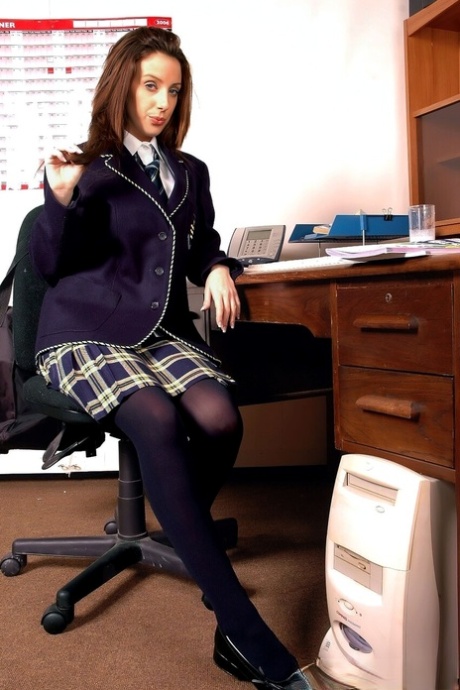 College Uniform starring Victoria James Naked Porn Pics