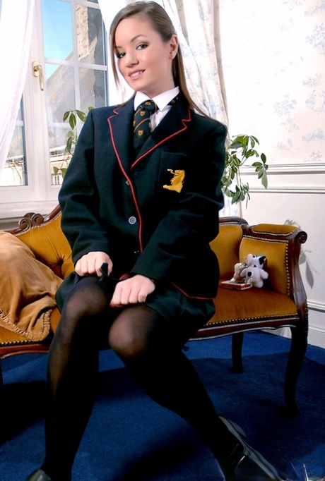 College Uniform performed by Jana Mrazkova XXX Photos