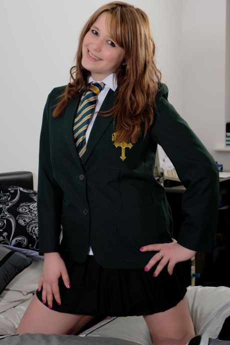 College Uniform featuring Louise E Sex Photos