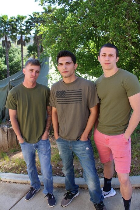 Active Duty starring Bradley Hayes, Johnny Stacks, Ryan Jordan Hot Porn