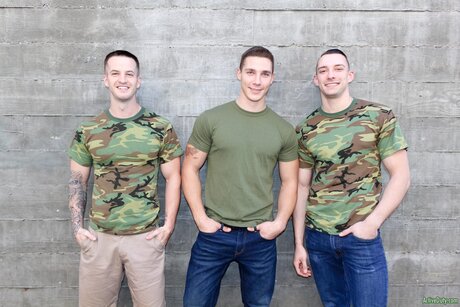 Active Duty starring Johnny B, Quentin Gainz, Spencer Laval Nude Gallery