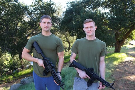 Active Duty featuring Brandon Anderson, Jesse Nice Naked Images